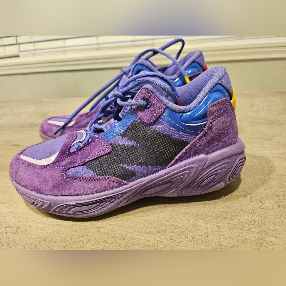 New Balance Purple and Blue Men's Sneakers with Black Accents